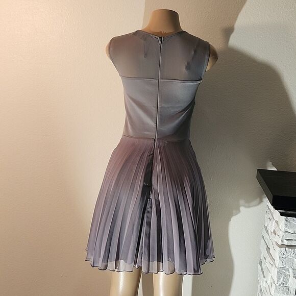 BRAND NEW AX PARIS PLEATED SLEEVELESS LACE DESIGN EMBELLISHMENTS MINI DRESS - Picture 11 of 16